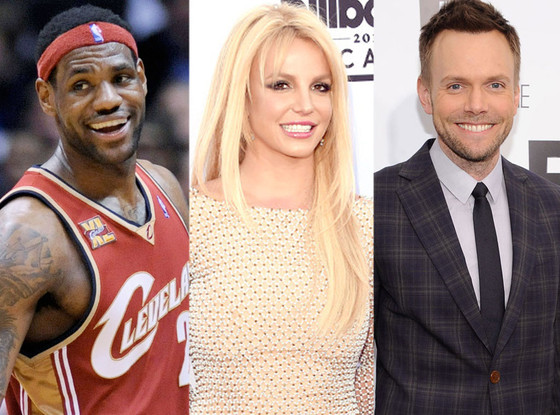Lebron James, Britney Spears, Joel McHale Lebron James, Britney Spears, Joel McHale